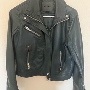 Blank NYC Green Faux Leather Jacket